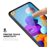 MyBat Pro Full Coverage Tempered Glass Screen Protector for Samsung Galaxy A21 - Clear